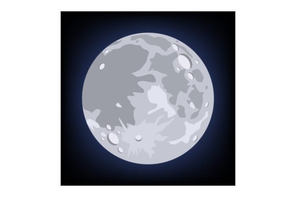 Download Full Moon Vector Illustration - Full moon vector Collection