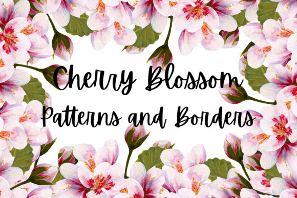 Download Cherry Blossom Patterns and Borders - Blossom patterns Collection