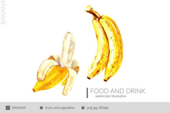 Download Banana Watercolor Illustration - Premium Resources
