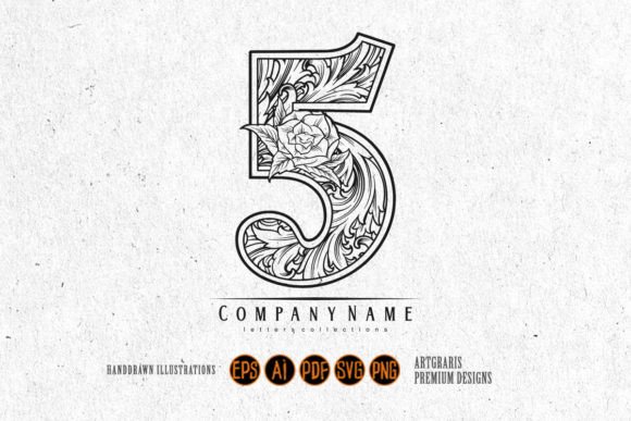 Download Glamour Vintage Inspired Number 5 - Premium Resources